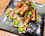 豚ロース豆苗巻き・冷やし塩酢ダレかけ作り方12写真