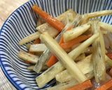 マコモダケの塩きんぴら作り方4写真