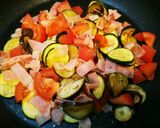 ＊フライパン１つで！夏野菜のチーズ焼き＊作り方1写真