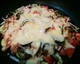 ＊フライパン１つで！夏野菜のチーズ焼き＊作り方4写真