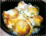 ＊大満足の肉なし親子丼！油麩丼＊作り方4写真