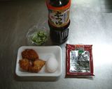 惣菜でもOK!鶏の唐揚げでできるとりめし作り方1写真