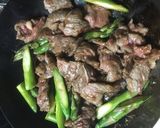 牛肉とアスパラのオイスターソース炒め作り方4写真