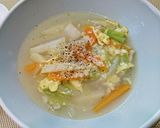 朝パンのお供に♪簡単野菜スープ作り方4写真