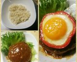 人参入りハンバーグ作り方14写真