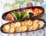 煮豚、豆腐グラタン弁当　６月弁当作り方3写真