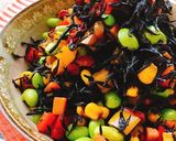 枝豆とうもろこし入りひじきのカラフル煮物作り方18写真