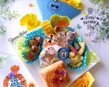 父の日プレート♡娘作 折り紙の薔薇花束作り方2写真
