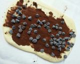ココアとチョコチップのくるくるロールパン作り方4写真