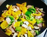 夏野菜たっぷりの鶏もも肉照り焼き作り方2写真