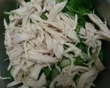 簡単!蒸し鶏と水菜のさっぱりサラダ☆作り方2写真