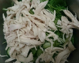 簡単!蒸し鶏と水菜のさっぱりサラダ☆作り方2写真