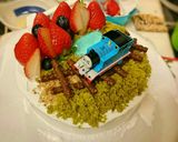 森と湖のトーマスケーキ作り方12写真