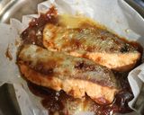 味噌バターサーモン♪夏野菜ソース作り方5写真