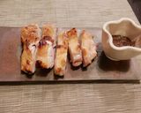 パリパリ鶏もも焼き　特製ソースを添えて作り方4写真