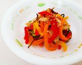 簡単❤カラーピーマンの塩こんぶ炒め♪作り方7写真