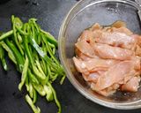 簡単！豚しょうが炒めとシャキシャキもやし作り方1写真