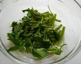 レンジで簡単！クレソンのおひたし作り方1写真