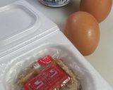 ふわふわ玉子の海苔の佃煮納豆トースト！作り方1写真