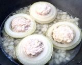 ★玉ネギと鶏ミンチ煮込み キャンプ作り方3写真