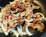 簡単おいしい！！☆豚肉と卵のいりつけ☆作り方2写真