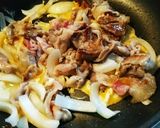 簡単おいしい！！☆豚肉と卵のいりつけ☆作り方3写真