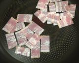 超簡単ベーコンエッグポン酢 BEP丼作り方1写真