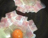 超簡単ベーコンエッグポン酢 BEP丼作り方2写真