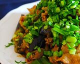 豚肉と夏野菜のピリ辛炒め돼지고기볶음。作り方5写真