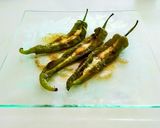 万願寺唐辛子のアンチョビ風チーズ作り方5写真