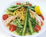野菜をたっぷり食べよう♪冷やし塩ラーメン作り方4写真