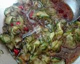 夏おかず。ゆで鶏のキュウリのっけ盛り。作り方5写真