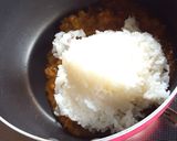 カレーチーズ炒飯マヨ卵添え作り方1写真