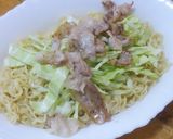 冷やしラーメン　豚キャベツ作り方3写真