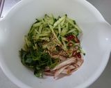 冷奴を豪華に♬チャーシュー胡瓜大葉のせ作り方1写真
