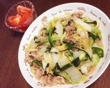 フライパンで♪白菜とニラの豚バラ春雨作り方7写真
