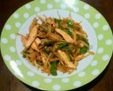 もやしと鶏むね肉のニンニク炒め作り方5写真