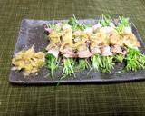 豆苗の豚バラ巻〜ネギワサビソースのせ〜作り方4写真