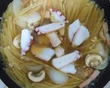 M´s特製！タコとベーコンのスープパスタ作り方5写真