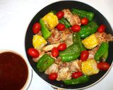 鶏もも肉とバーベキューソース♪簡単作り方11写真