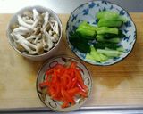 青菜と鶏むね肉の塩こうじマスタードマリネ作り方1写真