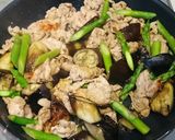 豚肉と茄子とチンゲン菜の味噌炒め作り方7写真