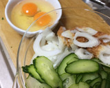 きゅうりとちくわの卵とじ作り方1写真