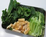 小松菜とお揚げのほっこり煮作り方1写真
