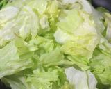 時短メニュー・レタスとトマトの中華炒め。作り方2写真