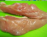 むね肉で立派なステーキ♪ジェノベーゼで♪作り方1写真