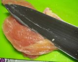 むね肉で立派なステーキ♪ジェノベーゼで♪作り方2写真