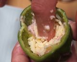 丸ごとピーマンのチーズin肉詰め作り方7写真