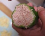丸ごとピーマンのチーズin肉詰め作り方8写真
