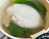 ピリ辛★ゆで鶏のにんにくの芽和え作り方1写真